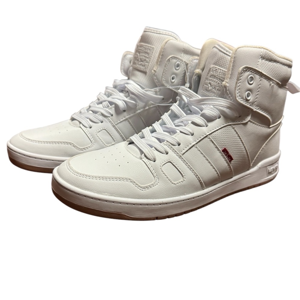 Levi's Mens 521 BB Hi Pebbled UL Synthetic Leather Casual Hightop Sneaker Sz 9.5